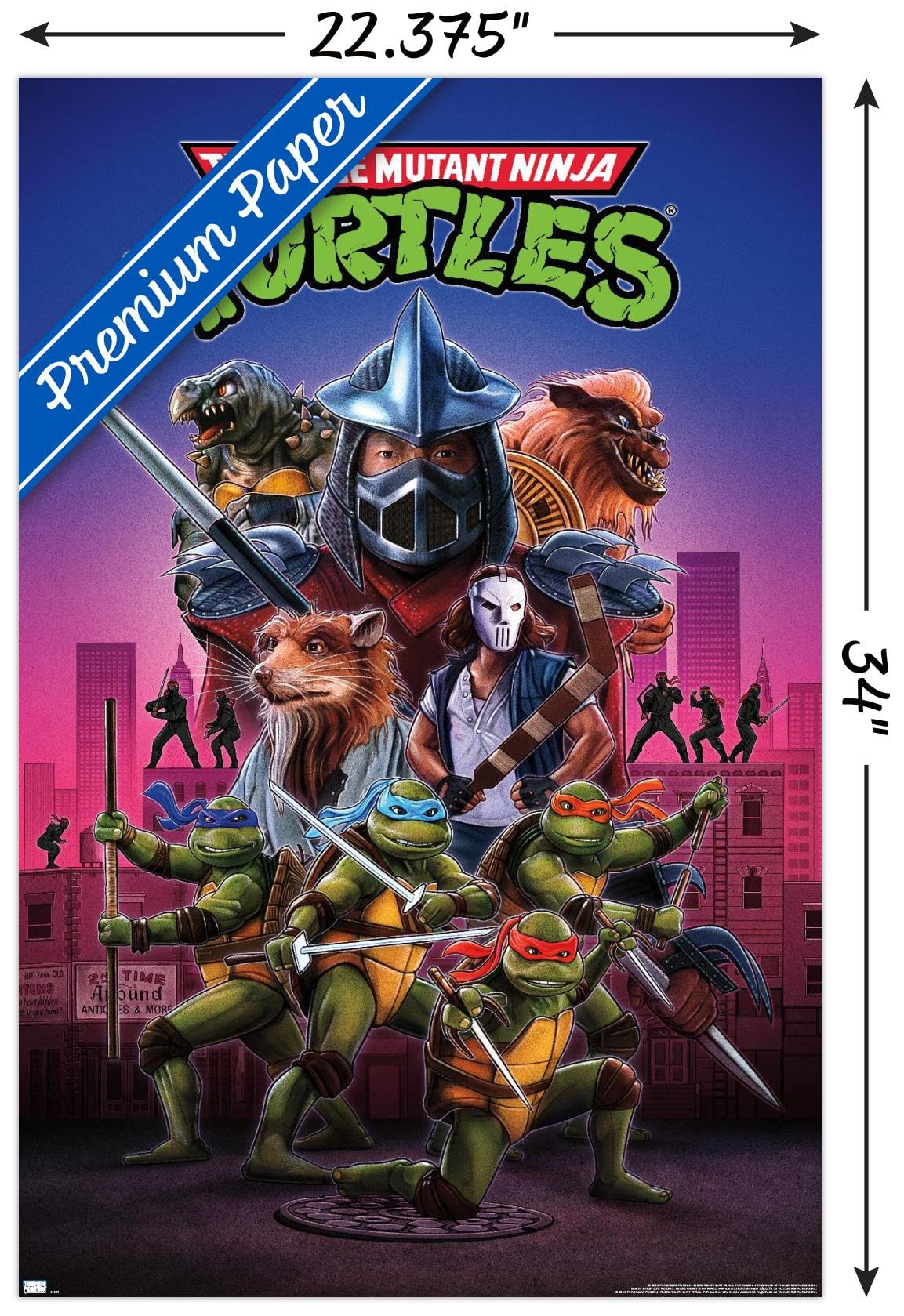 Amazon.com: Teenage Mutant Ninja Turtles (1990) - One Sheet Wall